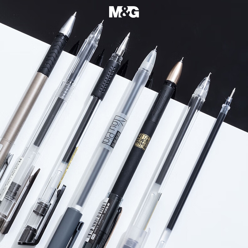Ruột Bút Gel M&G 0.5mm Màu Đen/Xanh/Đỏ, Đầu Bi Nắp Rút, Ruột Thay Thế Bút Ký MG6102 1 Chiếc