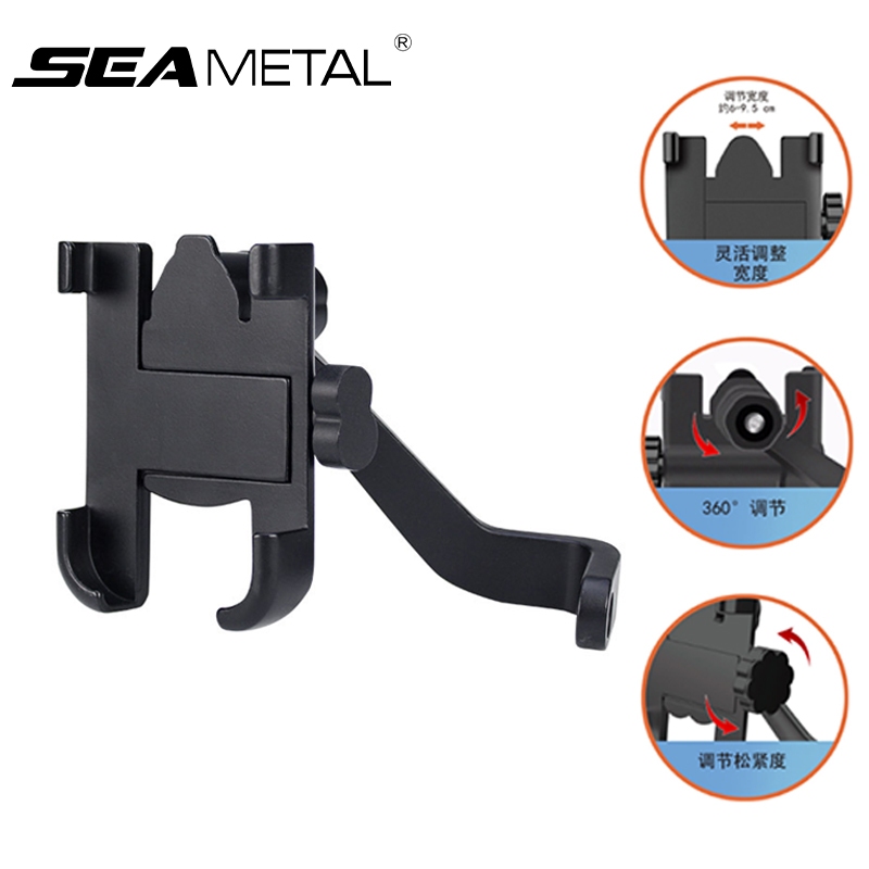 Giá Đỡ Điện Thoại Xe Máy SEAMETAL Kẹp Điện Thoại Gắn Xe Máy C2 Chống Cướp Cực Chắc Chắn loại