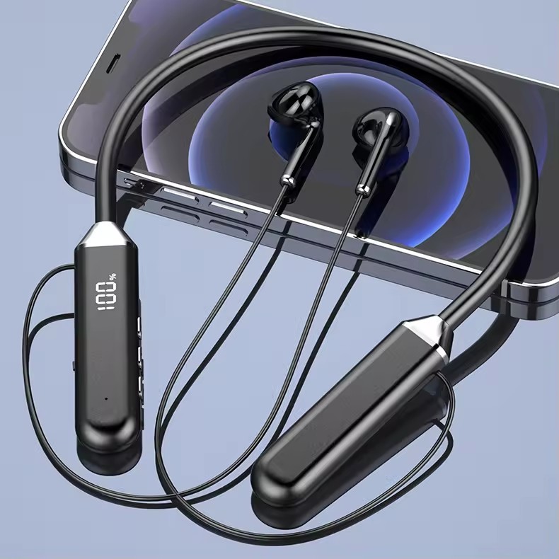 Ảnh Vitog HM01 Tai nghe cổ dây blueteeth 5.0 Tai nghe đeo cổ thể thao chống nước Tai nghe nhét tai TWS có Mic 1
