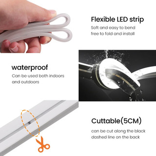 Mềm Mại Linh Hoạt Đèn Neon Dây Đèn 12V 2835 Chống Thấm Nước IP67 Neon Dấu Hiệu Led Băng Cho Ngày Lễ Tiệc Giáng Sinh Trang Trí Nhà Cửa