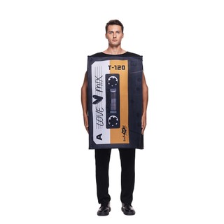 Người Lớn Ngộ nghĩnh Cassette Băng Hallowen Trang Phục Đảng Trò Chơi Retro Máy Ảnh & Âm Nhạc Cassette Linh Vật Cosplay Trang Phục Nam Carnival Sân Khấu Biểu Diễn Lạ Mắt Trang Phục