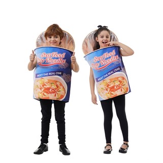 Thức Ăn Trẻ Em Linh Vật Trang Phục Halloween Bé Gái Ngộ Nghĩnh Hải Sản Mì Ăn Liền, Trang Phục Hóa Trang Trường Lễ Hội, Sân Khấu Biểu Diễn Lạ Mắt