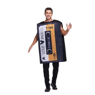Người Lớn Ngộ nghĩnh Cassette Băng Hallowen Trang Phục Đảng Trò Chơi Retro Máy Ảnh & Âm Nhạc Cassette Linh Vật Cosplay Trang Phục Nam Carnival Sân Khấu Biểu Diễn Lạ Mắt Trang Phục