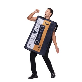 Người Lớn Ngộ nghĩnh Cassette Băng Hallowen Trang Phục Đảng Trò Chơi Retro Máy Ảnh & Âm Nhạc Cassette Linh Vật Cosplay Trang Phục Nam Carnival Sân Khấu Biểu Diễn Lạ Mắt Trang Phục