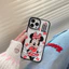 Ốp điện thoại hình Mickey Minnie hoạt hình dễ thương Disney cho iphone 16 Pro Max 15 Pro Max 15 Plus 14 Pro Max 14Plus i14 13 Pro Max i11 i13 13pro 12 Pro Max Acrylic Vỏ bảo vệ
