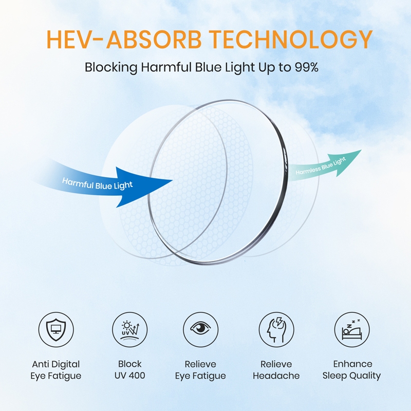 Cyxus Kính Chống Ánh Sáng Xanh Thiết Kế Hiện Đại Giảm Căng Mắt Thoải Mái Chống Tia UV Giảm Chói 8162