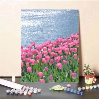 MOZI✨30 * 40cm / 40 * 50cm tranh tô màu theo số tranh số hóa tranh sơn dầu số hoá bộ tô màu theo sốHoa Hồng Số Sơn Dầu Tự Làm Tranh Thủ Công Tô Màu Tranh Số Tranh Đổ Đầy Chữa Bệnh Giải Nén Tranh Acrylic Giá Trị Cao Tranh Trang Trí Phòng Khách Tra