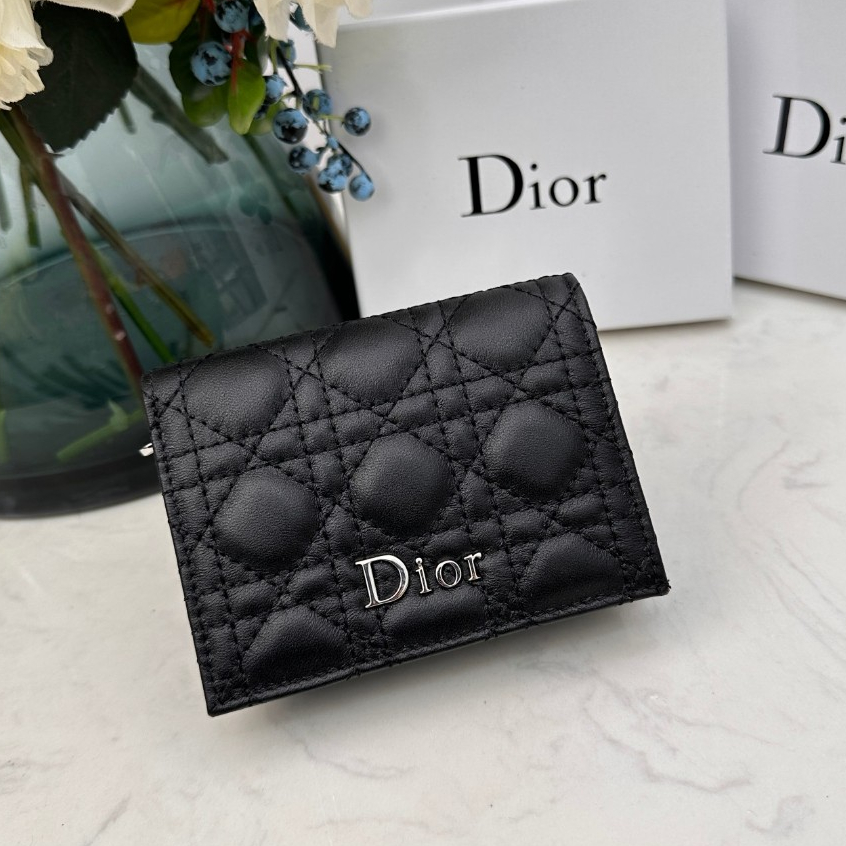 Ví gấp chính hãng Dior mới Ví da động vật có hộp | Shopee Việt Nam