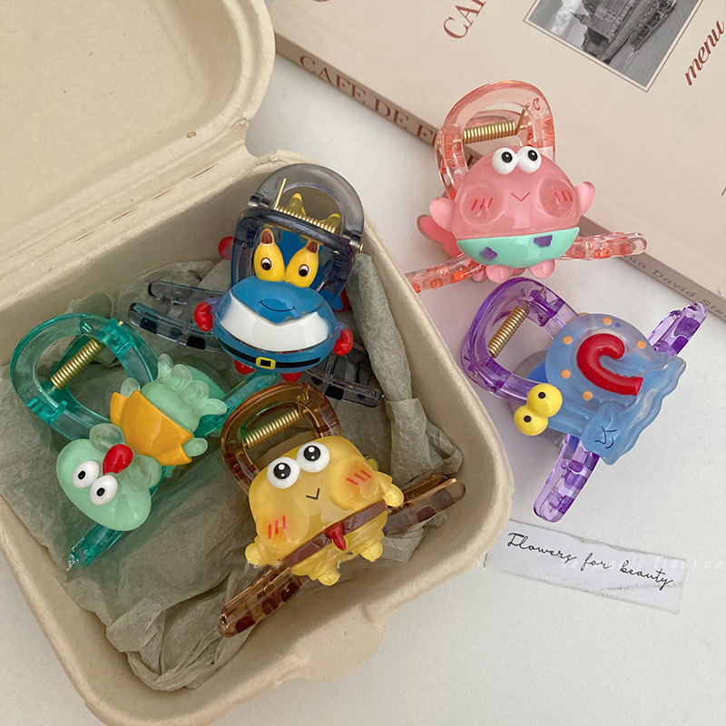 🔆Kẹp Tóc Hình SpongeBob Vuông Dễ Thương Ngọt Ngào Thời Trang 2025