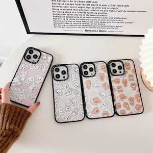 Ốp điện thoại hình gấu thỏ dễ thương CASETIFY cho iphone 15 Pro Max 15 Plus 14 Pro Max 14Plus i14 13 Pro Max i11 i13 13pro 12 Pro Max Vỏ bảo vệ Acrylic