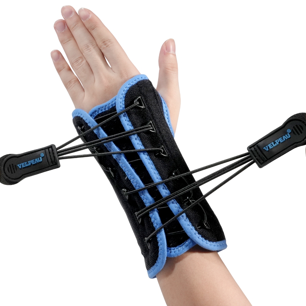 Ảnh Nẹp cổ tay quấn nhanh VELPEAU để giảm đường hầm cổ tay, cố định hỗ trợ giấc ngủ ban đêm có nẹp đệm & kim loại cho viêm khớp, bong gân 2