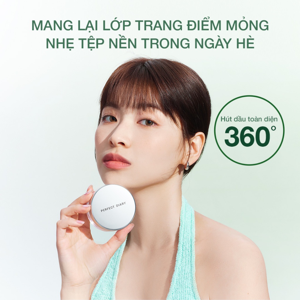 Ảnh 【NEW】Phấn phủ kiềm dầu Perfect Diary phiên bản nắp bạc mới giữ nền lâu 7g 3