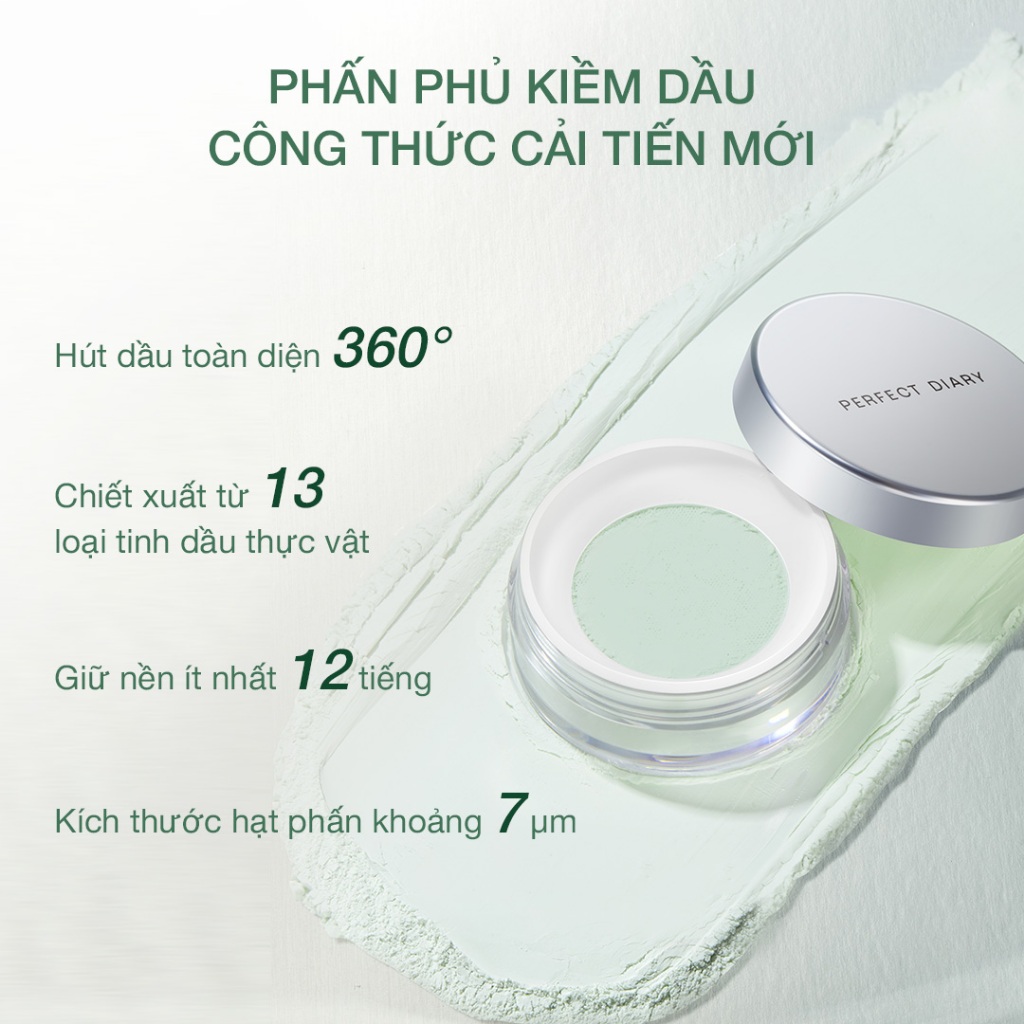 Ảnh 【NEW】Phấn phủ kiềm dầu Perfect Diary phiên bản nắp bạc mới giữ nền lâu 7g 2
