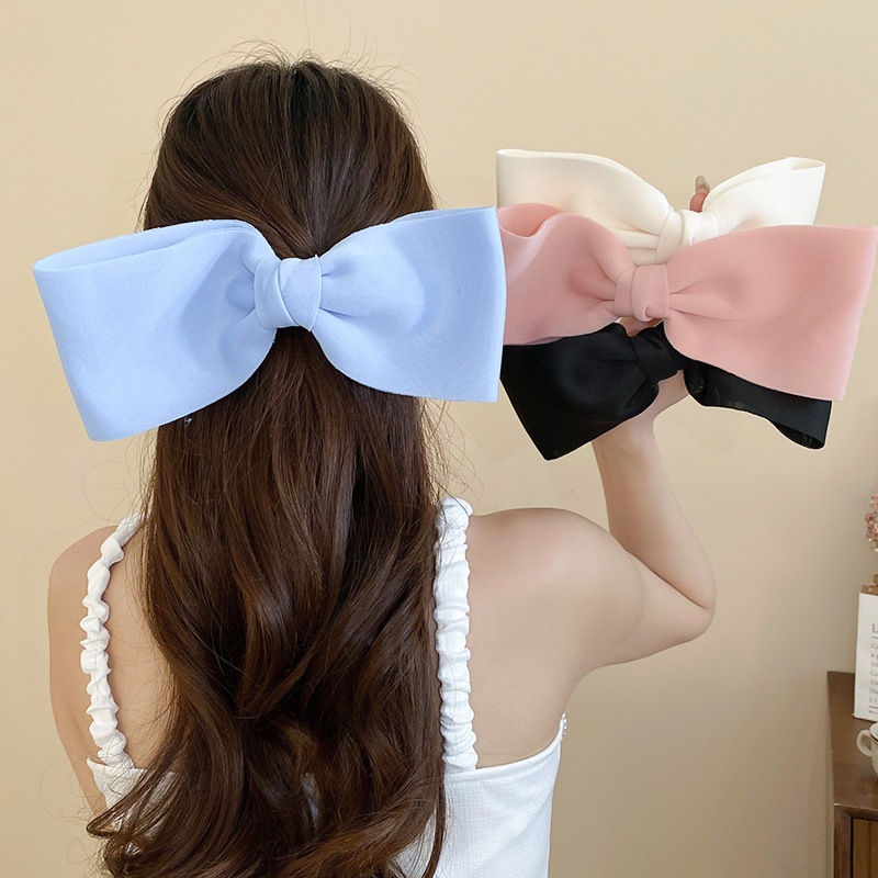 Ngọt Ngào màu nơ mỏ vịt kẹp trái tim cô gái đơn giản đa năng kẹp tóc phong cách Hàn Quốc