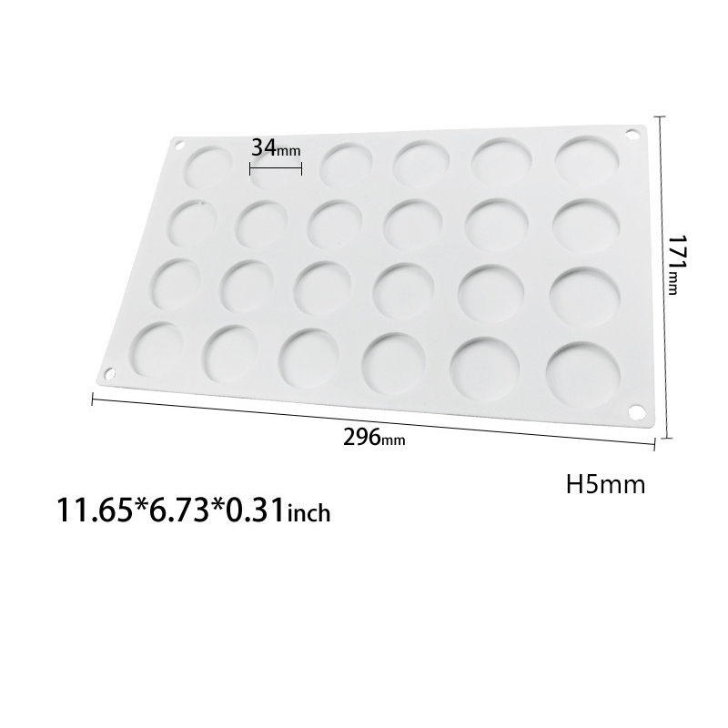 Khuôn silicone Làm Bánh 24 Lỗ Tiện Lợi