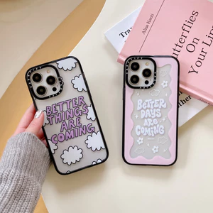 Ốp điện thoại hình ngôi sao đám mây may mắn cho iphone 16 Pro Max 15 Pro Max 15 Plus 14 Pro Max 14Plus i14 13 Pro Max i11 i13 13pro 12 Pro Max Acrylic Vỏ bảo vệ