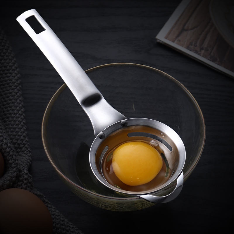 Dụng Cụ Tách Lòng Trứng Thép Không Gỉ 304 - Egg Separator with Yolk/White Filter (Bền, Thiết Kế Nhỏ Gọn)