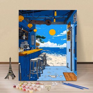 MOZI✨30 * 40cm / 40 * 50cm phong cảnh ven biển tranh tô màu theo số tranh số hóa tranh sơn dầu số hoáNhân Vật Hoa Kỹ Thuật Số Tranh Sơn Dầu Tự Làm Tranh Phong Cảnh Tranh Kỹ Thuật Số Làm Đầy Tranh Chữa Bệnh Tuổi Thơ Ký ức Tranh Sơn Dầu Giá Trị Cao Tranh