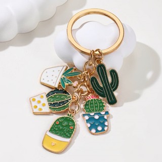 Đáng Yêu Xương Rồng Chậu Cây Móc Khóa Dễ Thương Sa Mạc Cây Trồng Cho Giáo Viên Cha Mẹ Handmade Quà Tặng Tự Làm Trang Sức