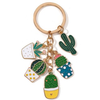 Đáng Yêu Xương Rồng Chậu Cây Móc Khóa Dễ Thương Sa Mạc Cây Trồng Cho Giáo Viên Cha Mẹ Handmade Quà Tặng Tự Làm Trang Sức