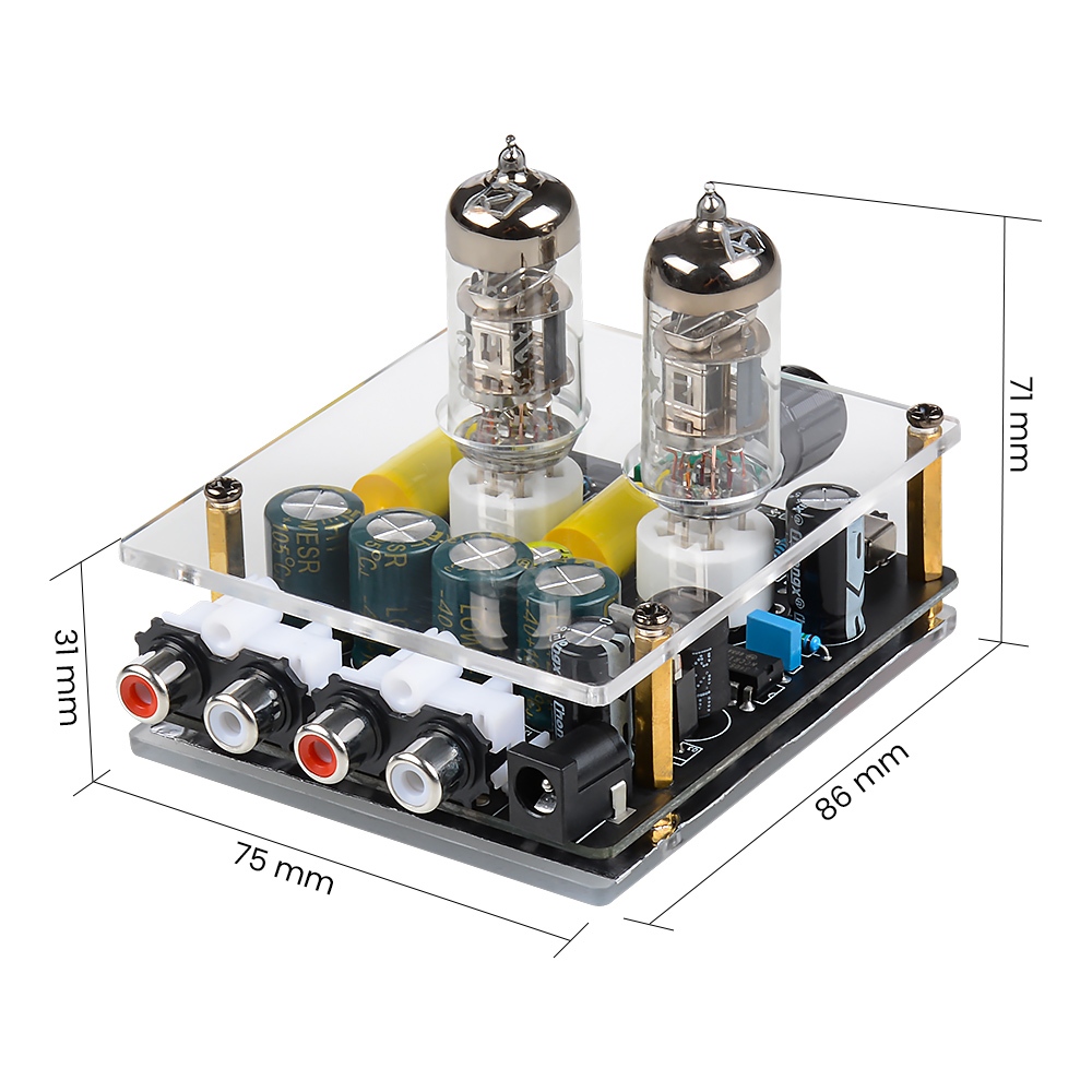 Aiyima Nâng cấp Bộ khuếch đại tiền khuếch đại ống 6A2 HiFi Preamp Bile Buffer Audio Amp Loa Khuếch đại âm thanh Rạp hát tại nhà DIY without supply power | BigBuy360 - bigbuy360.vn