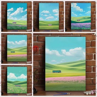 MOZI✨30 * 40cm / 40 * 50cm phong cảnh đồng cỏ tranh tô màu theo số tranh số hóa tranh sơn dầu số hoáThảo Nguyên Phong Cảnh Kỹ Thuật Số Tranh Sơn Màu Tự Làm Tranh Làm Đầy Tranh Kỹ Thuật Số Chữa Bệnh Series Tranh Acrylic Phong Cảnh Tự Nhiên Tranh Trang T