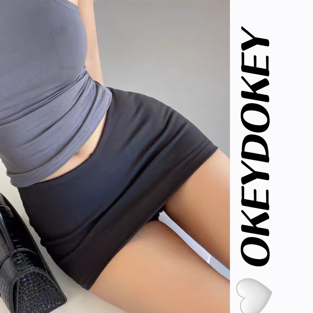 Chân váy mini cổ chữ V eo thấp màu trơn ôm dáng thời trang mùa hè dành cho nữ dự tiệc