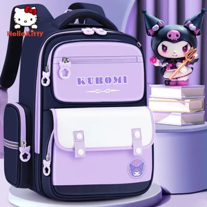 Kuromi Schoolbag Nữ Sinh Tiểu Học 2024 Phong Cách Mới Một Đến Ba Bốn Bé Gái Lớp Năm Giảm Gánh Nặng Bảo Vệ Trẻ Em Multi @