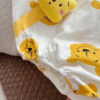 Bộ áo liền quần mùa hè cho bé sơ sinh Gấu Poonie Bé trai và bé gái Tay ngắn Onesie 0-24 tháng tuổi