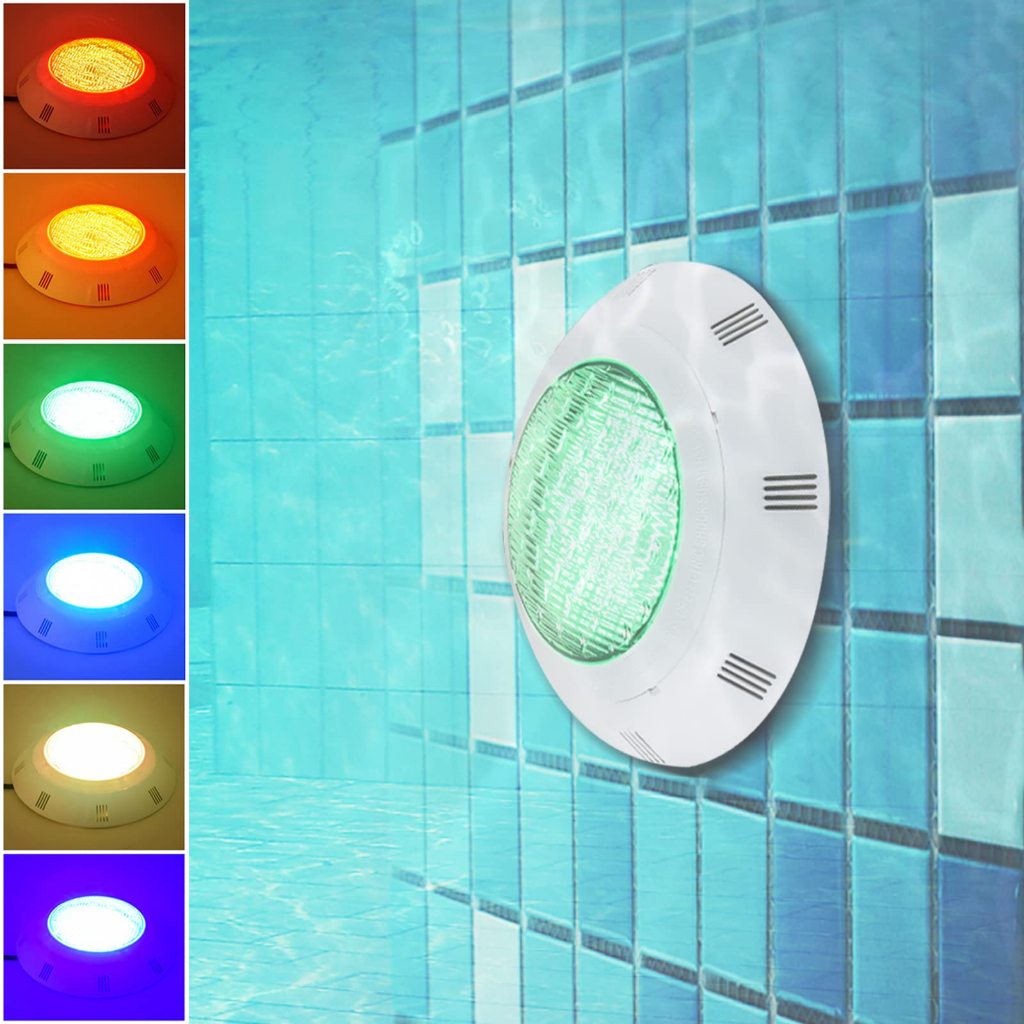 Đèn Led Chìm 11.6 ", Đèn Led Thay Đổi Màu Đèn Bể Bơi Đèn Ao Dưới Nước - 7 Màu + 2 Màu Chế Độ Đổi RGB Led Inground Đèn Bể Bơi Bể Bơi Có RC IP68 Chống Thấm Nước