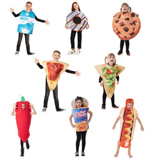 Thức Ăn Trẻ Em Linh Vật Trang Phục Halloween Bé Gái Ngộ Nghĩnh Hải Sản Mì Ăn Liền, Trang Phục Hóa Trang Trường Lễ Hội, Sân Khấu Biểu Diễn Lạ Mắt