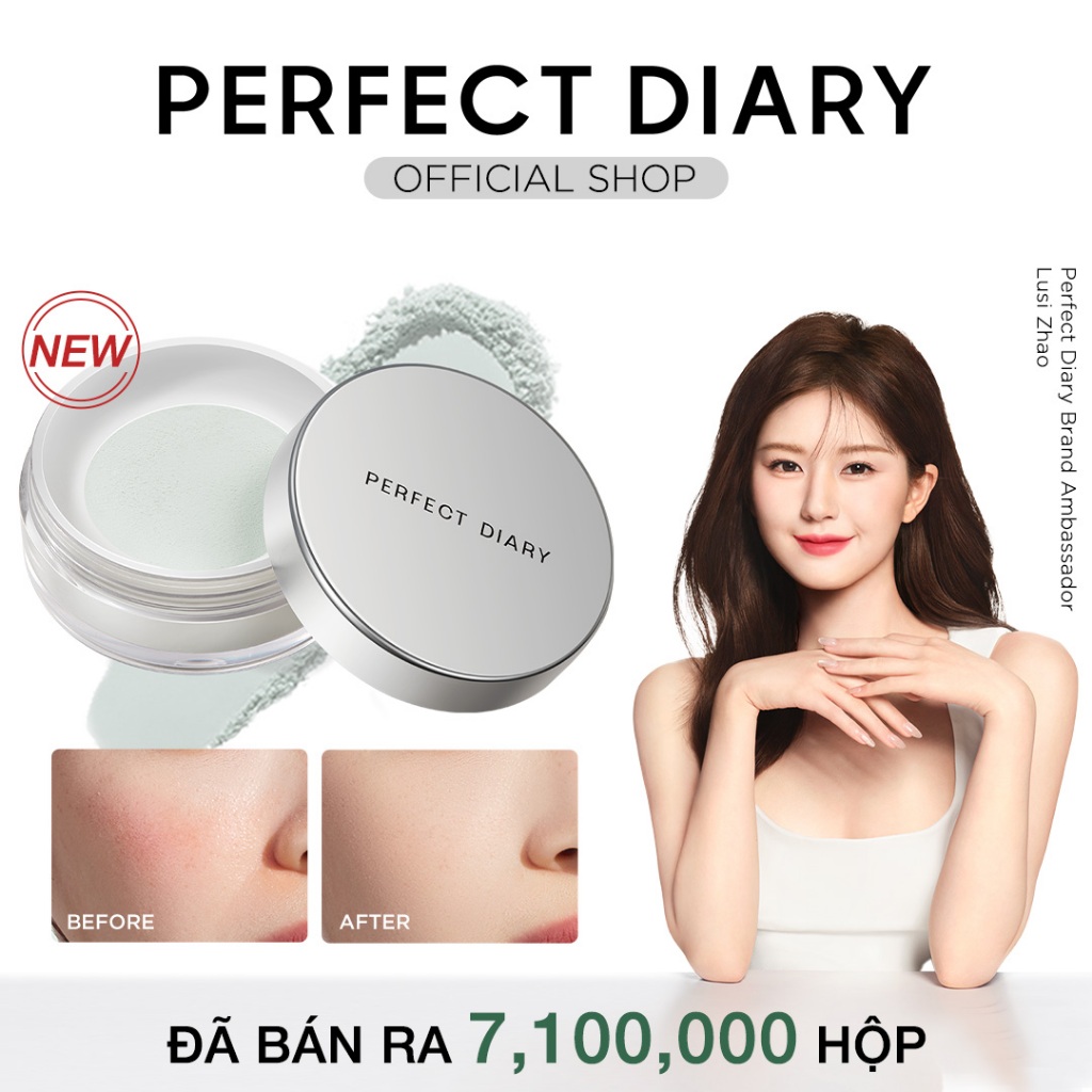 【NEW】Phấn phủ kiềm dầu Perfect Diary phiên bản nắp bạc mới giữ nền lâu ...