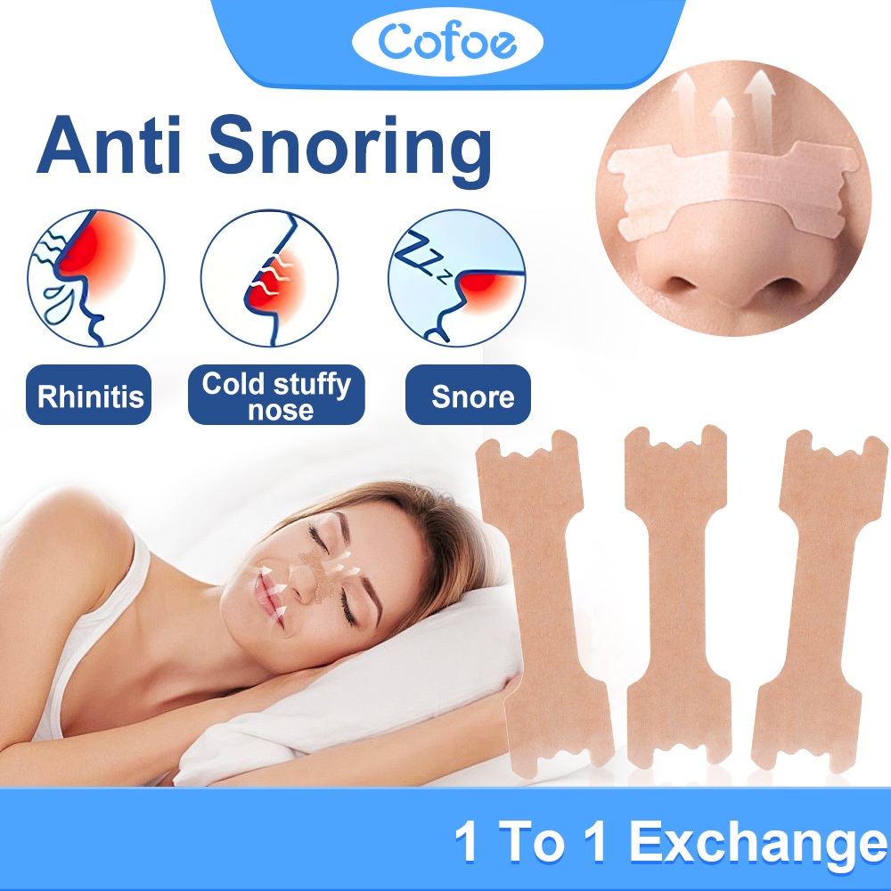Ảnh Cofoe Thở Phải Dải Mũi Chống Ngáy Dải Hỗ Trợ Giấc Ngủ Dễ Dàng Mất Ngủ Thông Gió Miếng Dán Miếng Dán Di Động Mềm Mại Mặc Cá Nhân Đóng Gói Thông Gió Miếng Dán 1