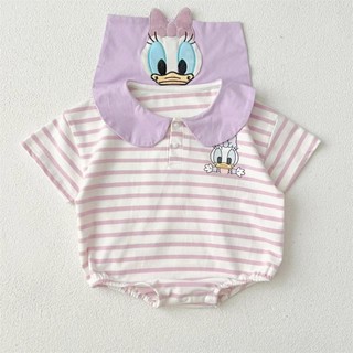 Mùa Hè Bé Gái Onesies Tay Ngắn Sơ Sinh Quần Áo Cho Bé Áo Liền Quần Hoạt Hình Dễ Thương Jumpsuit Body