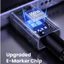 Cáp sạc nhanh UGREEN PD 100W Type C được nâng cấp Cáp dữ liệu Chip E-Marker USB 3.0 cho iPhone 15, Samsung S24 Ultra, Điện thoại Xiaomi Android, iPad, Máy tính xách tay Mackbook Pro