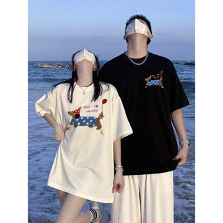 HIIXIIVI Mới 100% cotton Phong Cách Hàn Quốc Thời Trang Hàng Sẵn Có Nữ Mùa Hè Tay Ngắn Áo Quần Áo Cổ Tròn Tee Áo