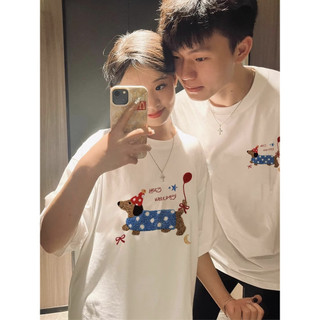 HIIXIIVI Mới 100% cotton Phong Cách Hàn Quốc Thời Trang Hàng Sẵn Có Nữ Mùa Hè Tay Ngắn Áo Quần Áo Cổ Tròn Tee Áo