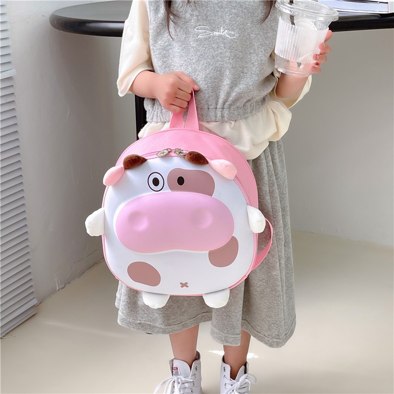 Ba lô bé trai bé gái Kawaii hoạt hình thỏ vỏ trứng trường học màu xanh hồng 1-3 tuổi