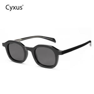 Cyxus Kính Phân Cực UV400 Cho Nam Nữ Gọng TR90 Oval Thời Trang Retro Chống Lóa Hoàn Hảo Đi Chơi Ngoài Trời P1559