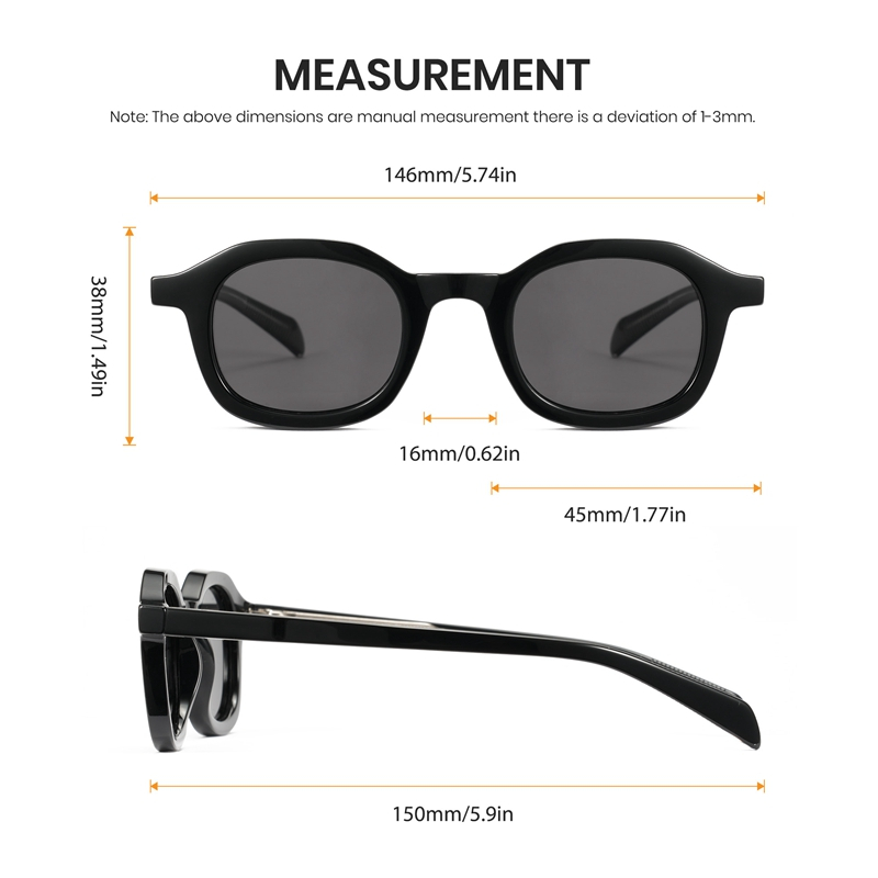 Cyxus Kính Phân Cực UV400 Cho Nam Nữ Gọng TR90 Oval Thời Trang Retro Chống Lóa Hoàn Hảo Đi Chơi Ngoài Trời P1559