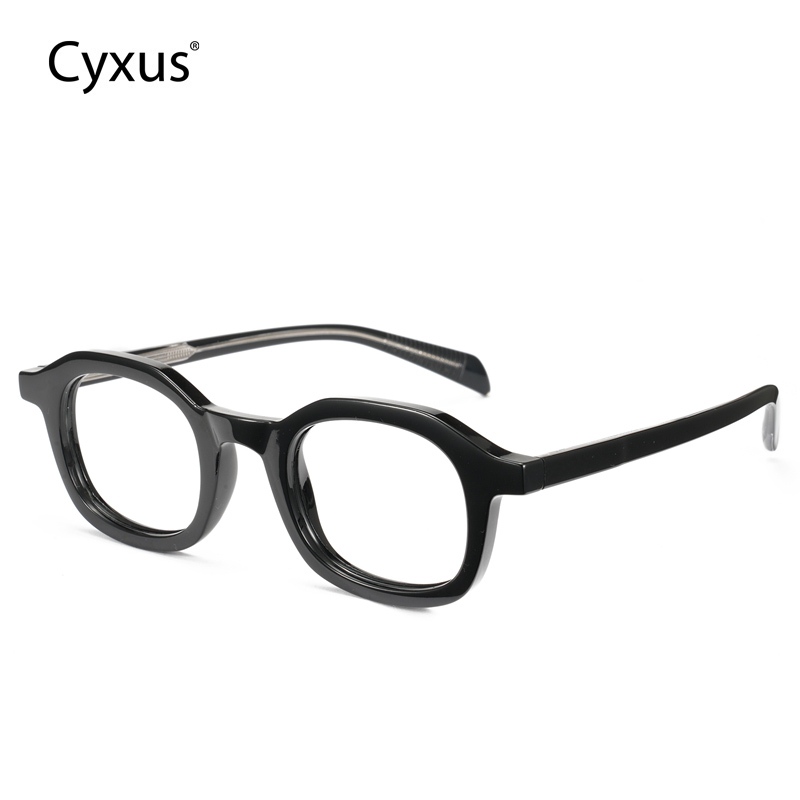 Cyxus Kính Cận Oval Chống Ánh Sáng Xanh Unisex Gọng Đa Giác TR90 Siêu Nhẹ Bảo Vệ Mắt Khi Dùng Máy Tính Chơi Game 8559