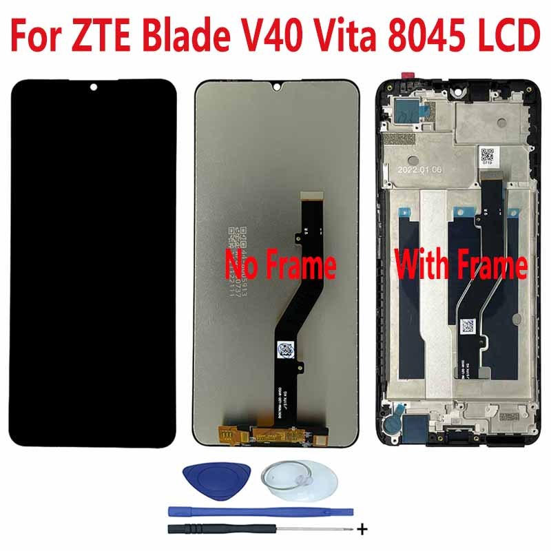 DISPLAY LCD FRAME PER ZTE BLADE V50 DESIGN 4G TOUCH SCREEN VETRO ASSEMBLATO - Foto 4