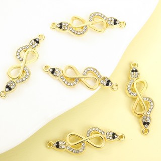 10 Chiếc Sáng Tạo Vô Cực Biểu Tượng Thiết Kế Kim Cương Giả Inlay Hình Rắn Kết Nối Cá Tính Phong Cách Punk Vòng Tay Vòng Cổ Vòng Chân Và Trang Trí Tiệc DIY Đôi Nhẫn Mặt Dây Chuyền