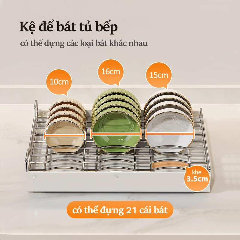Cambond Giỏ Kéo Ra Cho Tủ Bếp Giá Đĩa Tổ Chức Kéo Kệ Đĩa Tổ Chức