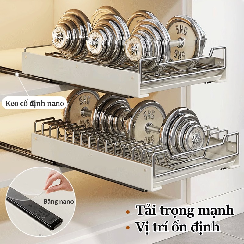 Cambond Giỏ Kéo Ra Cho Tủ Bếp Giá Đĩa Tổ Chức Kéo Kệ Đĩa Tổ Chức