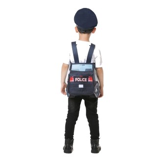 Trẻ Em Đáng Yêu Xe Cảnh Sát Trang Phục Halloween Bé Trai Tập Đi Cảnh Sát Hình Ô Tô Trang Phục Hóa Trang Có Mũ Trẻ Em Đi Học Lễ Hội Sân Khấu Linh Vật Biểu Diễn Lạ Mắt Trang Phục