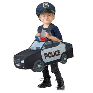 Trẻ Em Đáng Yêu Xe Cảnh Sát Trang Phục Halloween Bé Trai Tập Đi Cảnh Sát Hình Ô Tô Trang Phục Hóa Trang Có Mũ Trẻ Em Đi Học Lễ Hội Sân Khấu Linh Vật Biểu Diễn Lạ Mắt Trang Phục