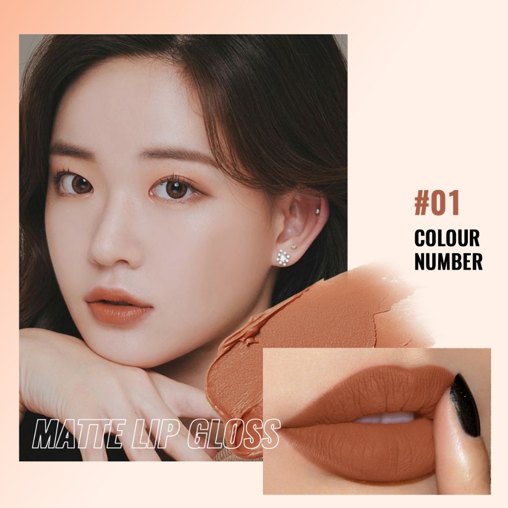 Ảnh Pudaier Matte Lipstick Lâu trôi không thấm nước Liptint Lip Gloss Cốc chống dính 3g 1