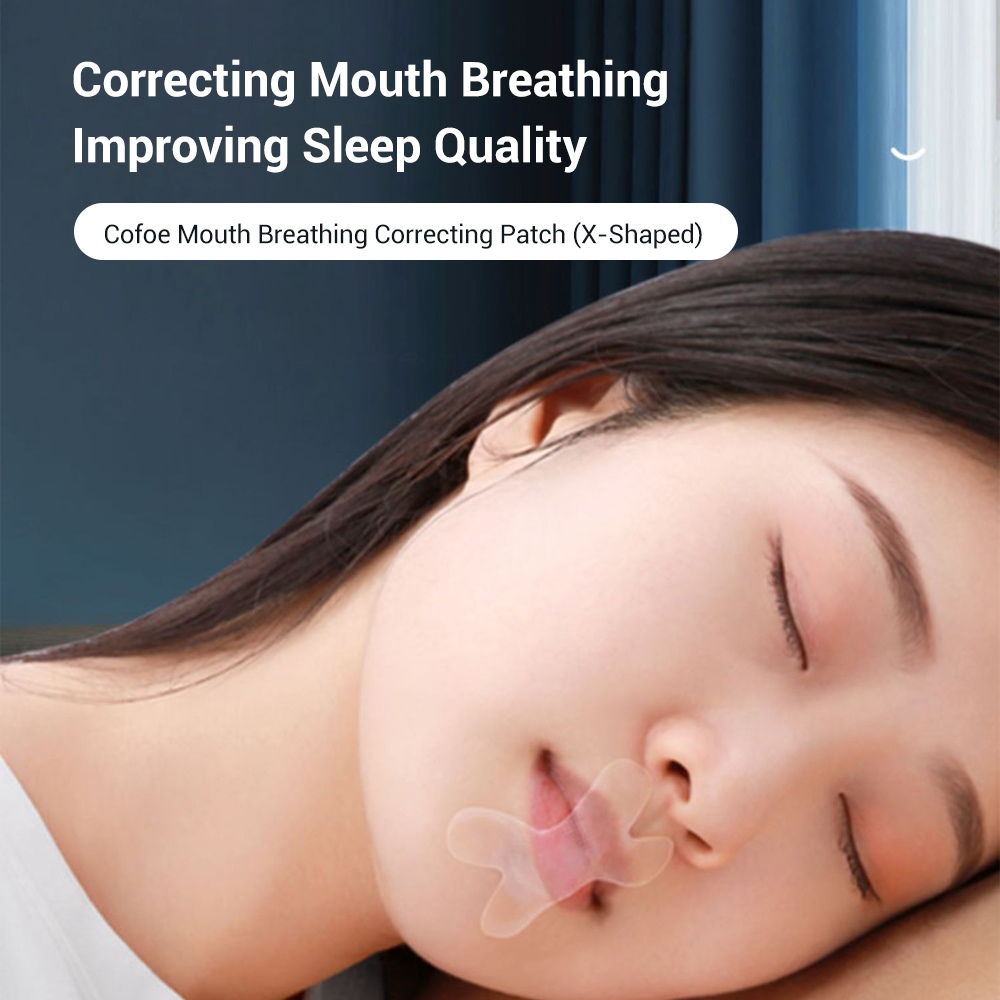 Ảnh Miếng dán chống ngáy Cofoe Đóng miệng Chỉnh sửa hô hấp Nhẹ thoáng khí Mũi ngủ Đóng chỉnh hình 2
