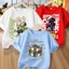 Áo thun bé trai, Áo thun ngắn tay bé trai Cotton nguyên chất, Áo thể thao in hình dễ thương